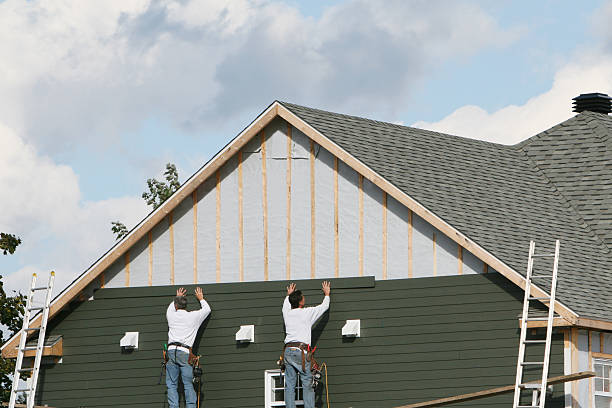 Professional Siding technician working in Pine Meadow, CT
